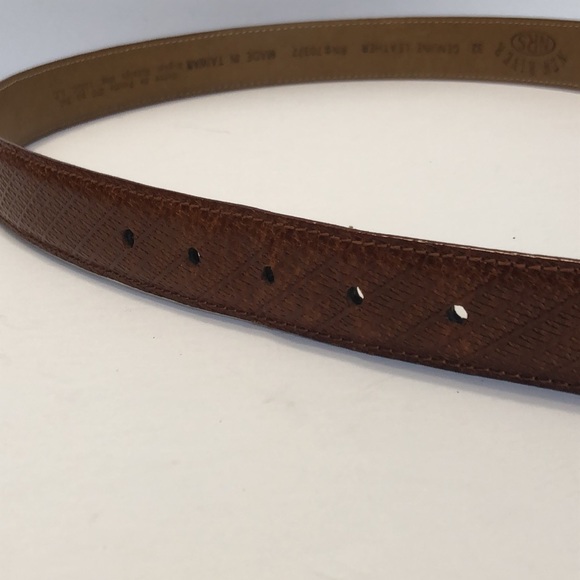NRS New River Brown Leather Belt size 32 - Picture 5 of 12